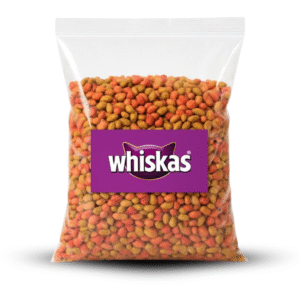 Whiskas ofrece alimento nutritivo y sabroso para gatos, con proteínas, vitaminas, taurina y omega 6 que cuidan su salud, pelaje y vitalidad. Ideal para cada etapa de su vida.